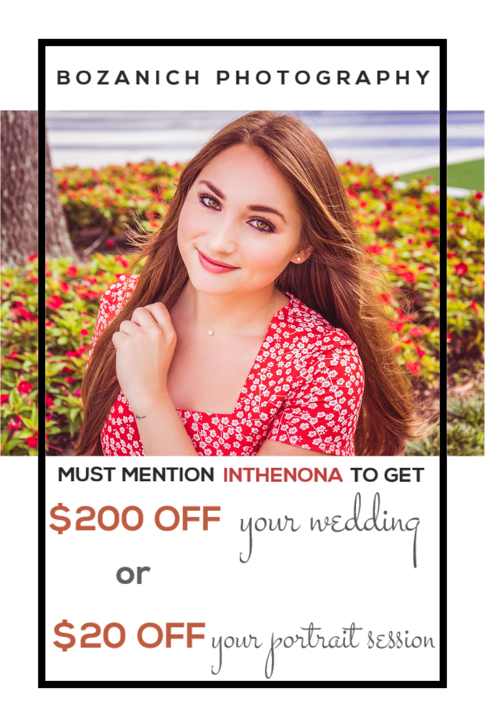 Bozanich Photography: $20 – $200 OFF Your Photography Booking!